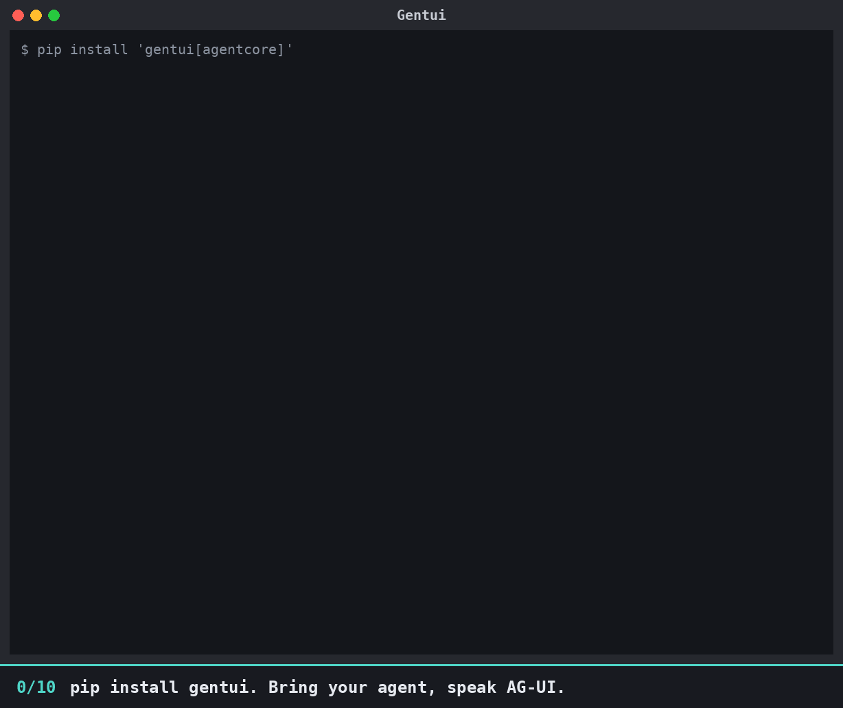 Gentui feature tour